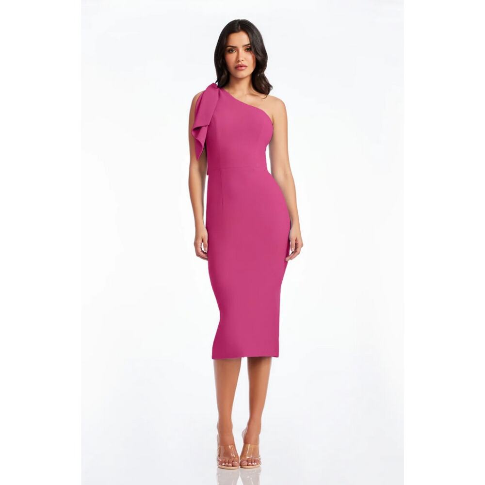 Dress the Population Tiffany Dress Hibiscus NWT Size Small